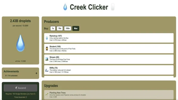 Creek Clicker - Mobile cover artwork