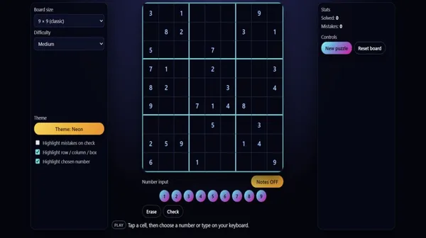 Hyper Sudoku – Neon Logic Puzzles cover artwork
